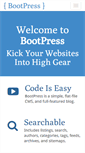 Mobile Screenshot of bootpress.org