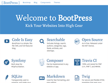 Tablet Screenshot of bootpress.org